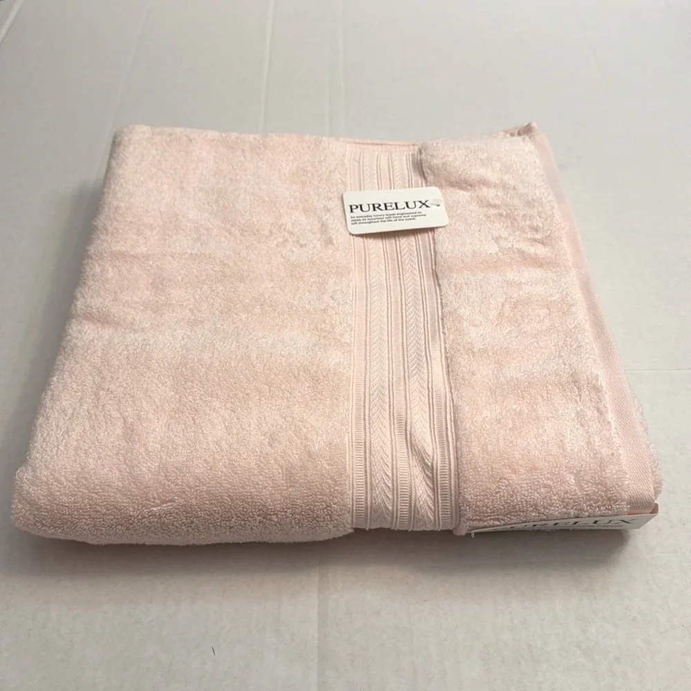 💥8pc PURELUX Luxury Bath Towel Set - Loft By Loftex - Rayon From Bamboo - Pink